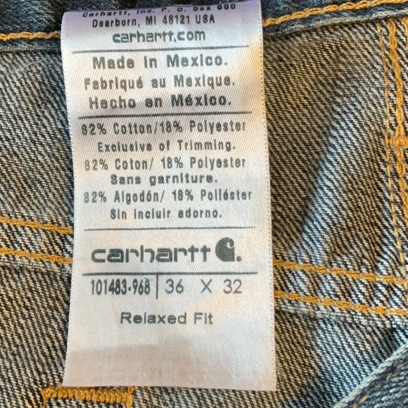 Carhartt Blue Bootcut Jeans - Picture 4 of 5
